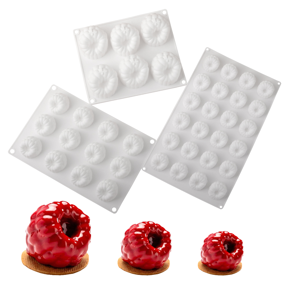 Baking Kitchen Design - 6/12/24-zelle Himbeere Design Food Grade Silikon