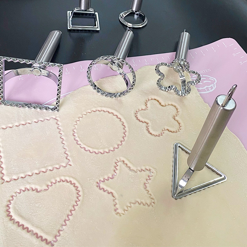 Baking Kitchen At Home - Quadratische runde Ravioli Stempel Nudel schneider