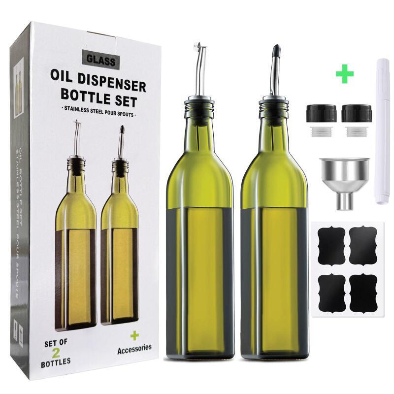 Kitchen Glass Baking Set - Küchen-Glasflasche für Öl und Essig 500ml