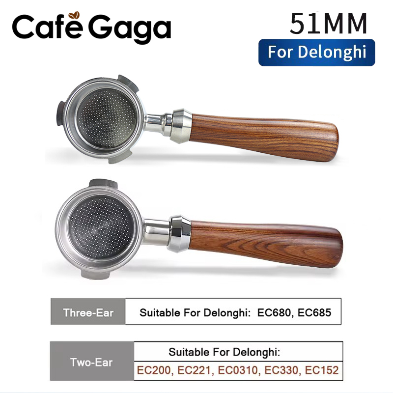 Delonghi Espresso Dedica 685 - 51mm Kaffee-Siebträger ohne Boden für Delonghi