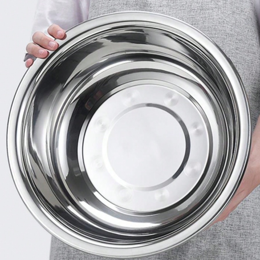 Kitchen Baking Bowls - Runde Koch- und Backknetschüssel aus Edelstahl