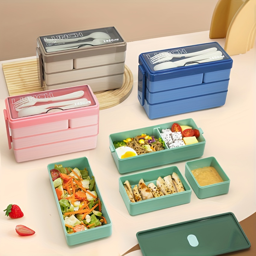 Kitchen Baking Tray Organizer - 1450 ml Bento-Lunchbox, große Kapazität, mehrschichtige