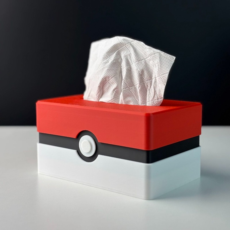 Kitchen Baking Tray Organizer - Cartoon Poke Ball Tissue Box Lagerung