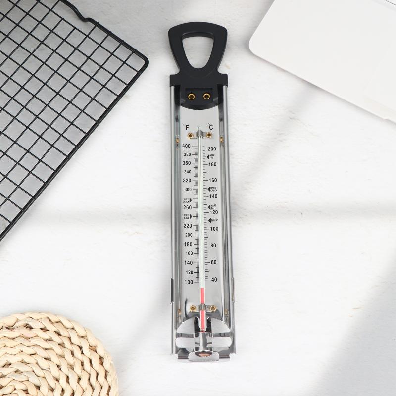 Baking Kitchen Design - Langstab-Thermometer aus Edelstahl für Süßigkeiten, Marmelade,