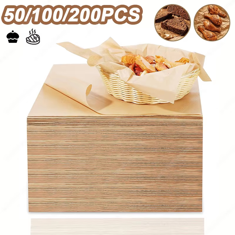 Kitchen Equipment For Baking - 50/100/200PCS Backpapier Pergament Backblech Ofen Luft
