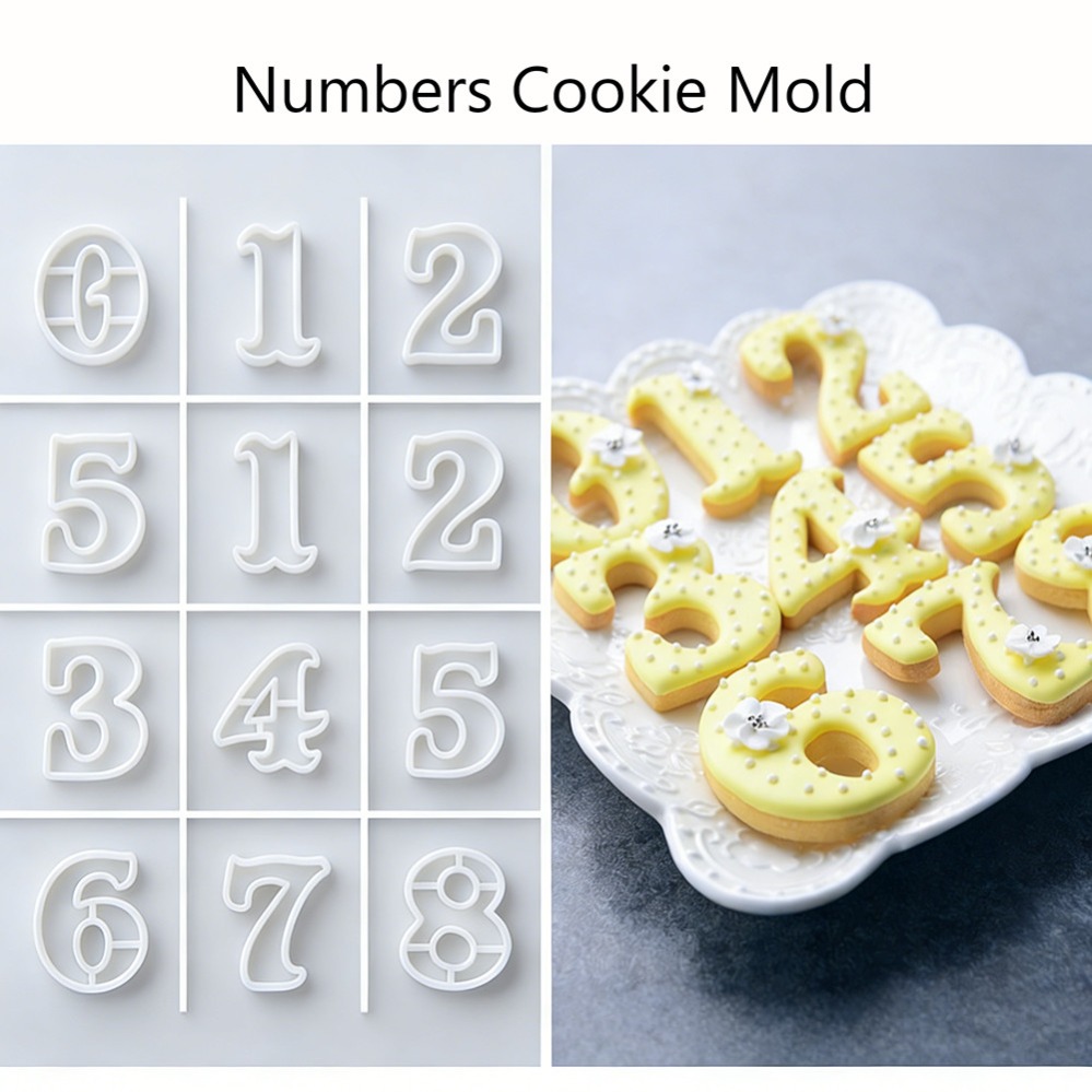 Kitchen Baking Cookies - Zahlen-Keksausstecher, Keksform, Küchen-Backwerkzeug, DIY-Zubehör