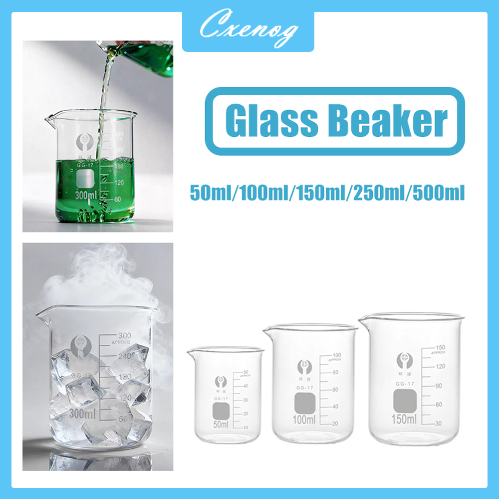 Kitchen Glass Baking Set - 3-teiliges Glas-Messbecher-Set, transparente Skala, hitzebeständiger Becher,
