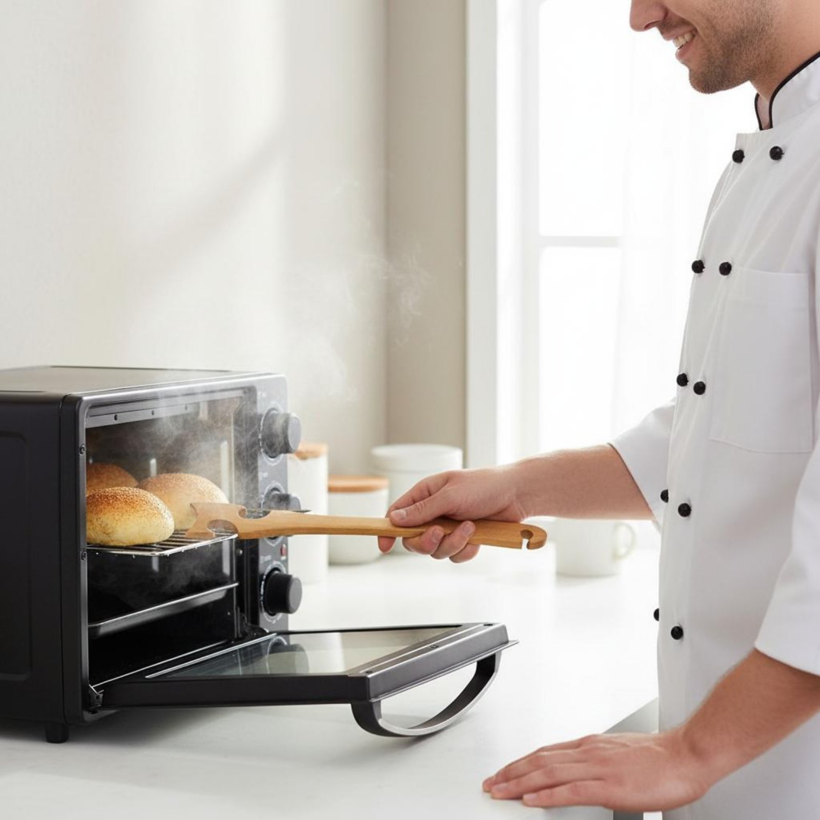 Kitchen Baking Utensils - Ofengestell-Schiebe- und Ziehwerkzeug, Verbrühungsschutz-Backzubehör, Küchenutensil mit