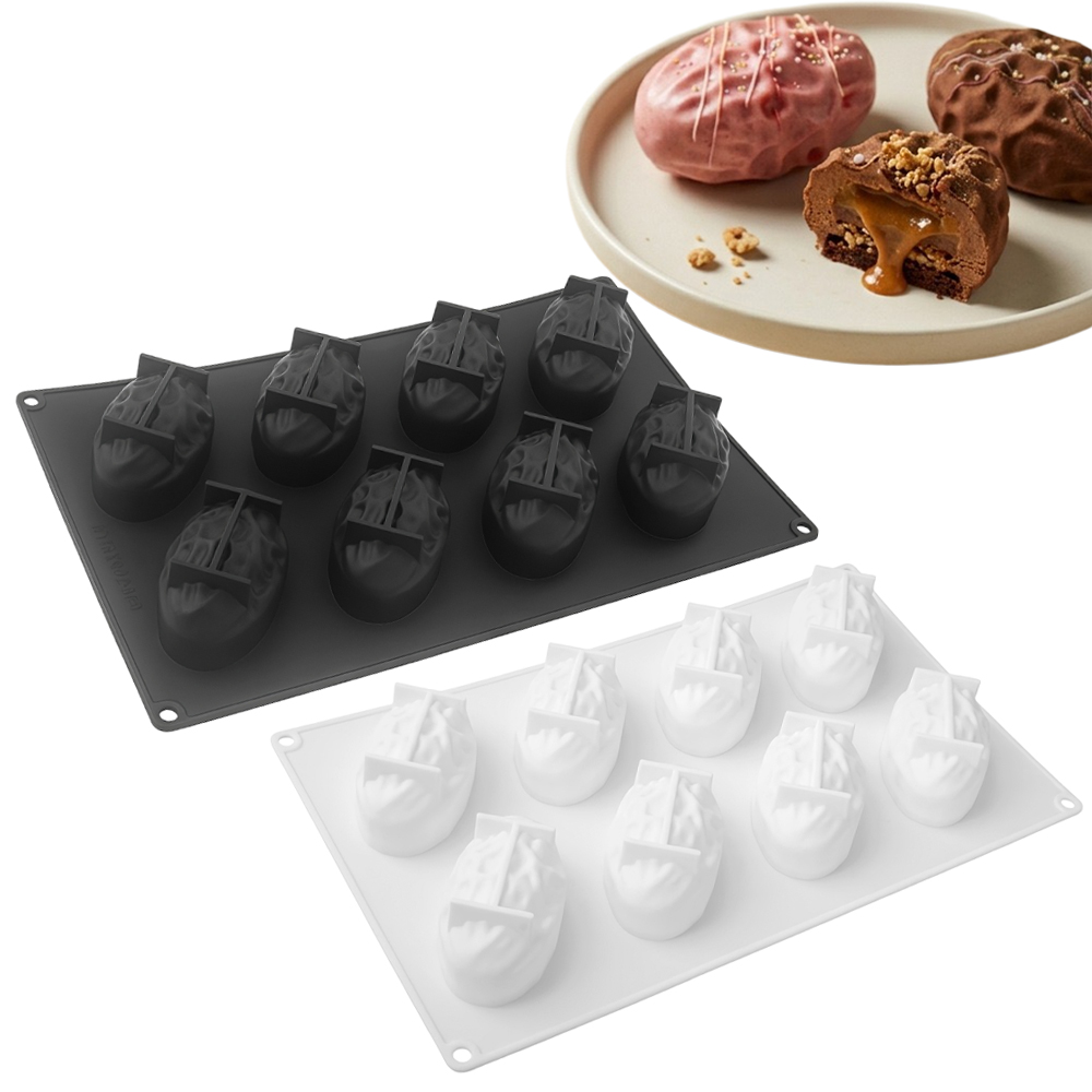 Baking Kitchen Design - 3- oder 8-fach Silikonform im Dattelpalmen-Design