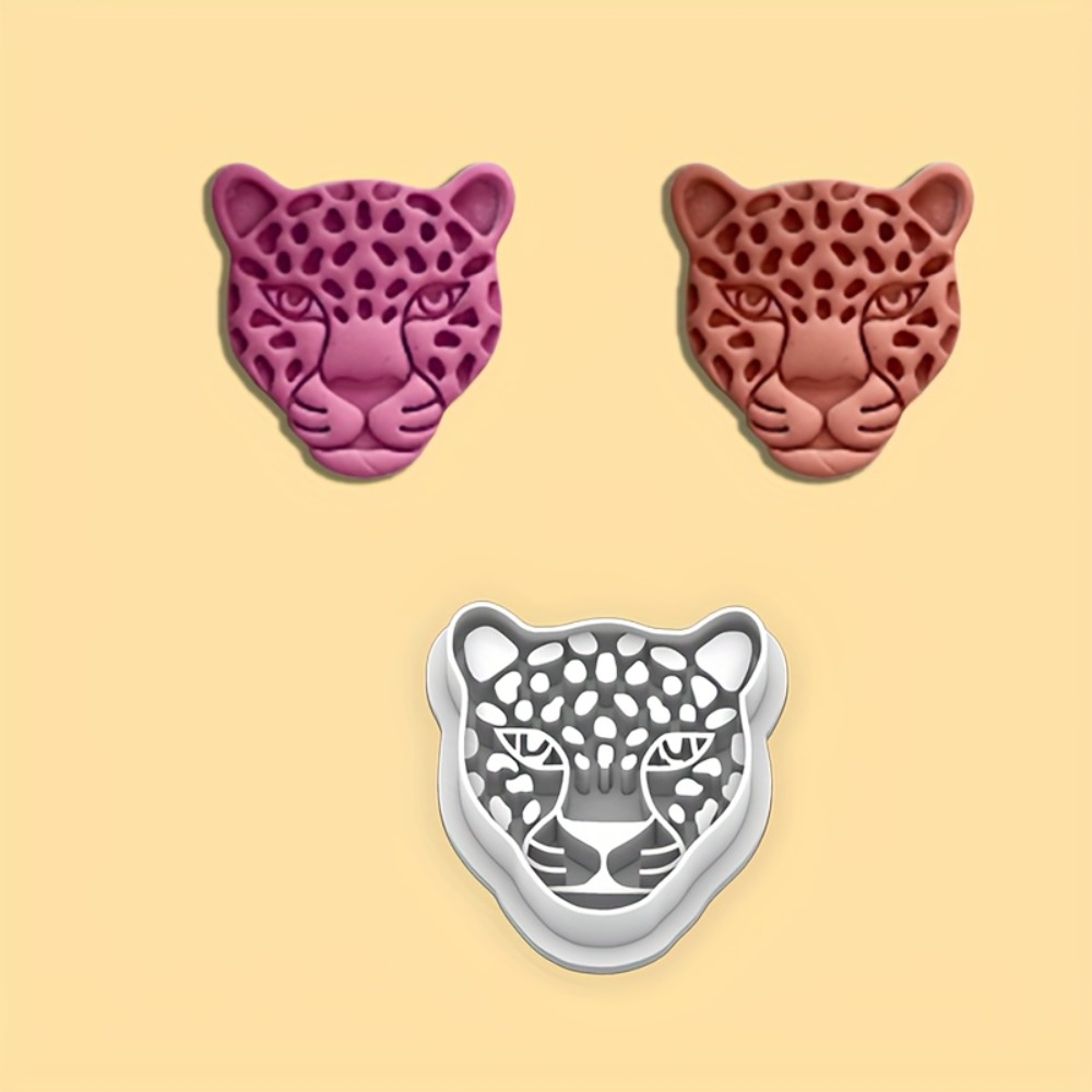 Kitchen Baking Cookies - Leopardenkopf-Ausstechform, Böhmische Tierform mit Filigranen Hohldetails