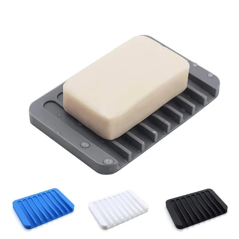 Kitchen Baking Tray Organizer - Selbstentleerender Seifenhalter, Silikon-Seifenschale, Aufbewahrungshalter, Seifenkiste, Entleerung