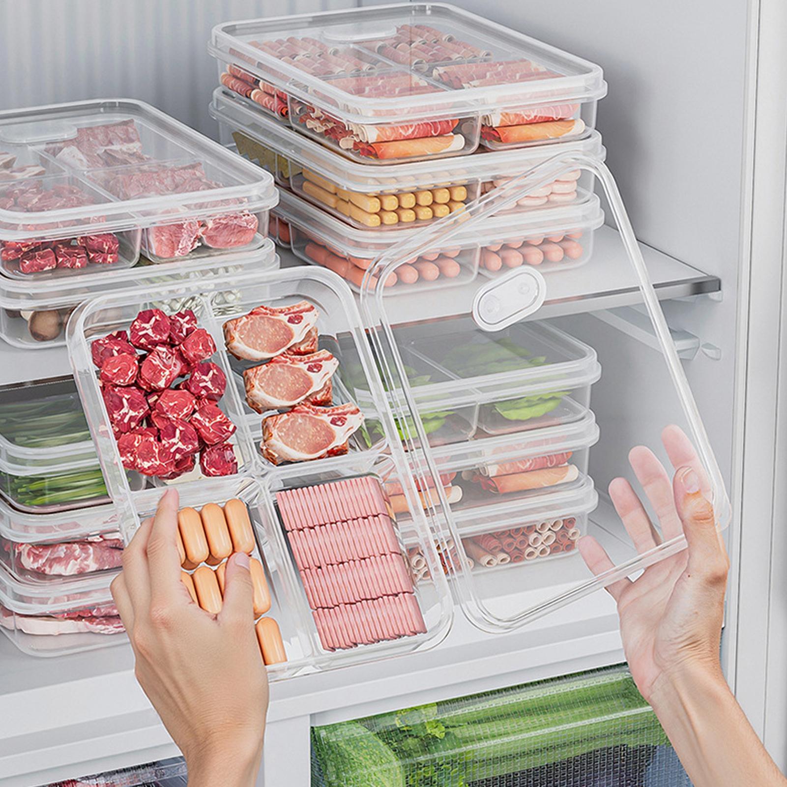 Kitchen Baking Tray Organizer - 1 Stück Kühlschrank-Aufbewahrungsbox für Fleisch und