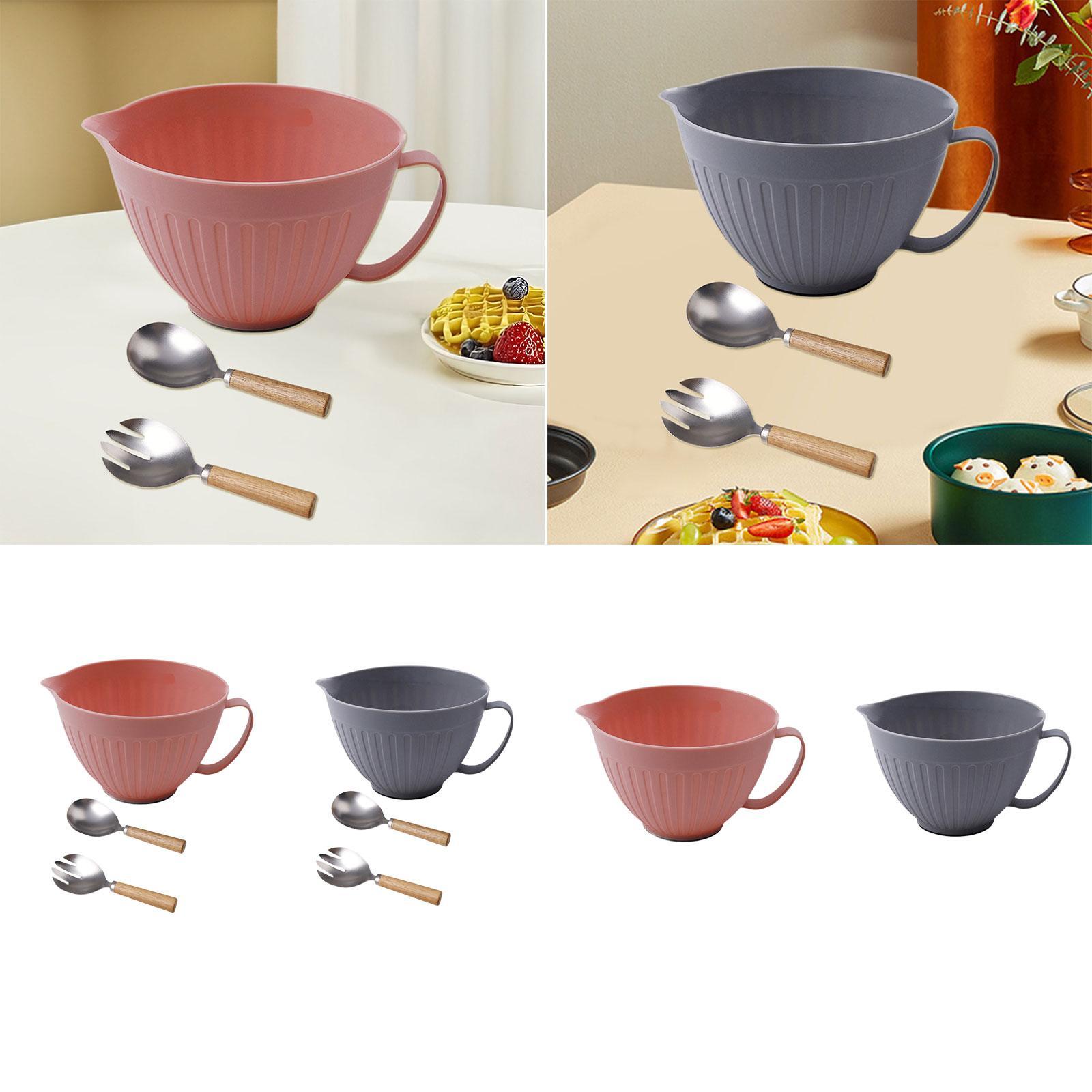 Kitchen Baking Bowls - Rührschüssel mit Auslauf, Backzubehör, Eierschneebesen, Kochschüssel,
