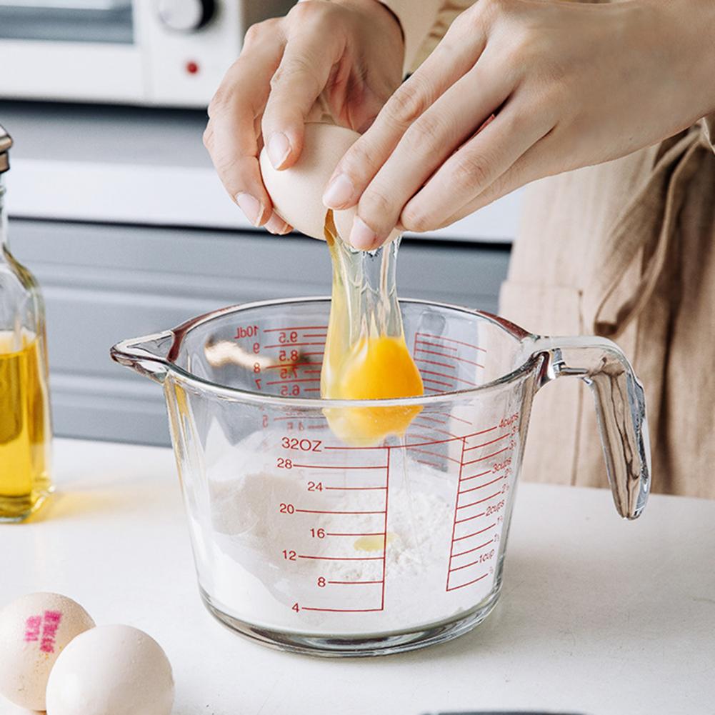Kitchen Glass Baking Set - Flüssigkeitsmessbecher, robuster Messbecher, 3-teiliges Set aus