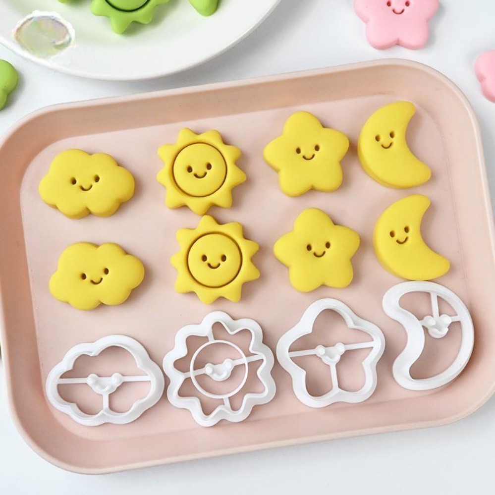 Kitchen Baking Cookies - Keksausstecher Mond Sterne Sonne Keksform 3D