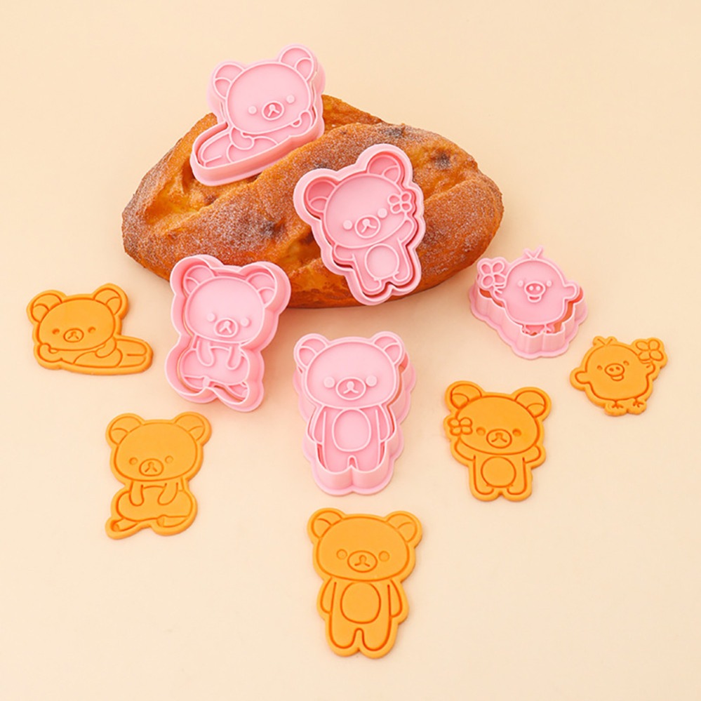 Kitchen Baking Cookies - Ausstechformen Cartoon-Bär Keksform Stempel Küchen-Backzubehör Gebäck-Backformen