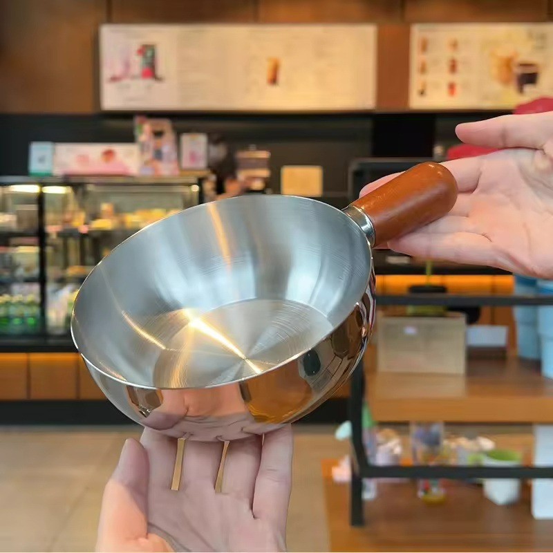 Edelstahl-Topf mit Walnussholz – Kitchen Baking Bowls Bewertung und Preis