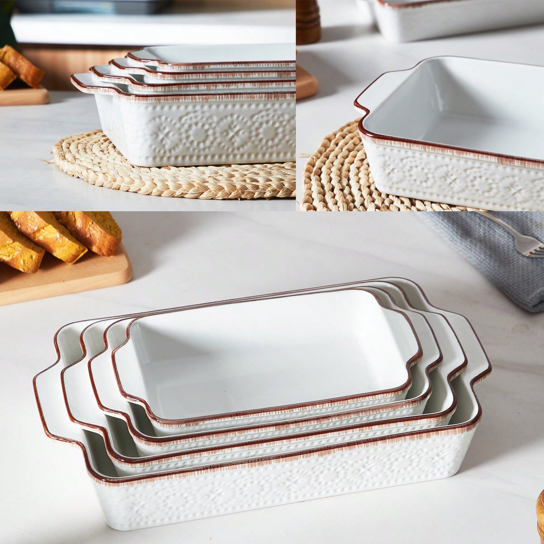 Auflaufformen für den Ofen, Vi – Kitchen Glass Baking Set Bewertung und Preis
