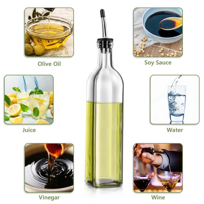 Küchen-Glasflasche für Öl und  – Kitchen Glass Baking Set Bewertung und Preis