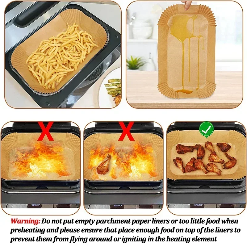 Einweg-Luftfritteusen-Papier,  – Kitchen Baking Paper Bewertung und Preis