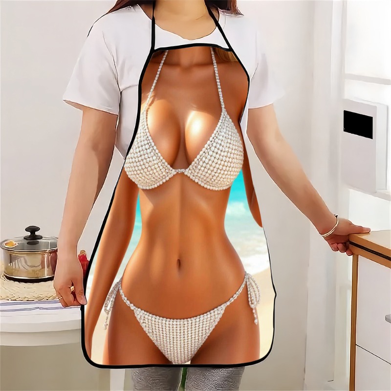 1 Stück Schürze mit Bikini-Pri – Baking Kitchen At Home Bewertung und Preis
