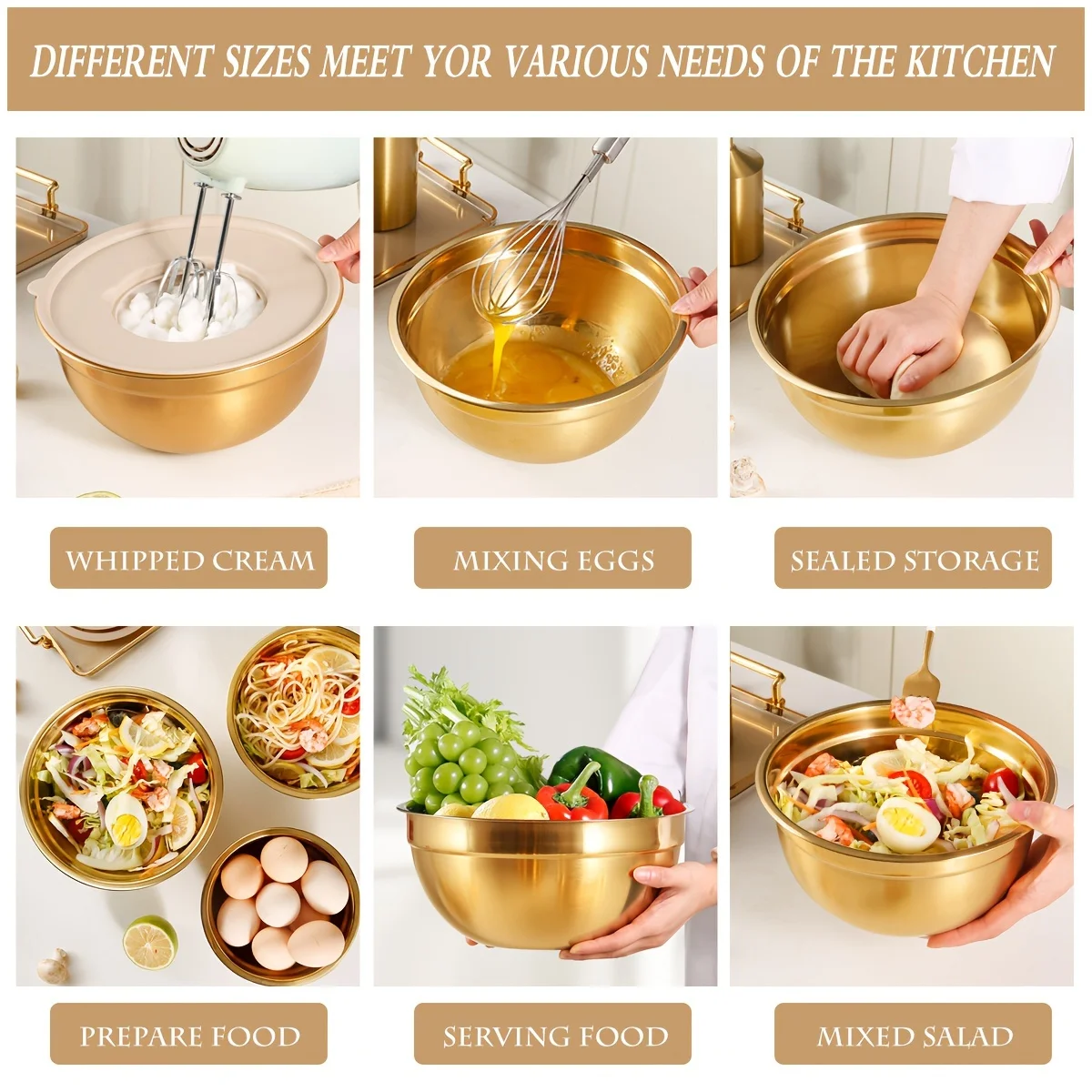 10-teiliges Rührschüssel-Set a – Kitchen Baking Bowls Bewertung und Preis
