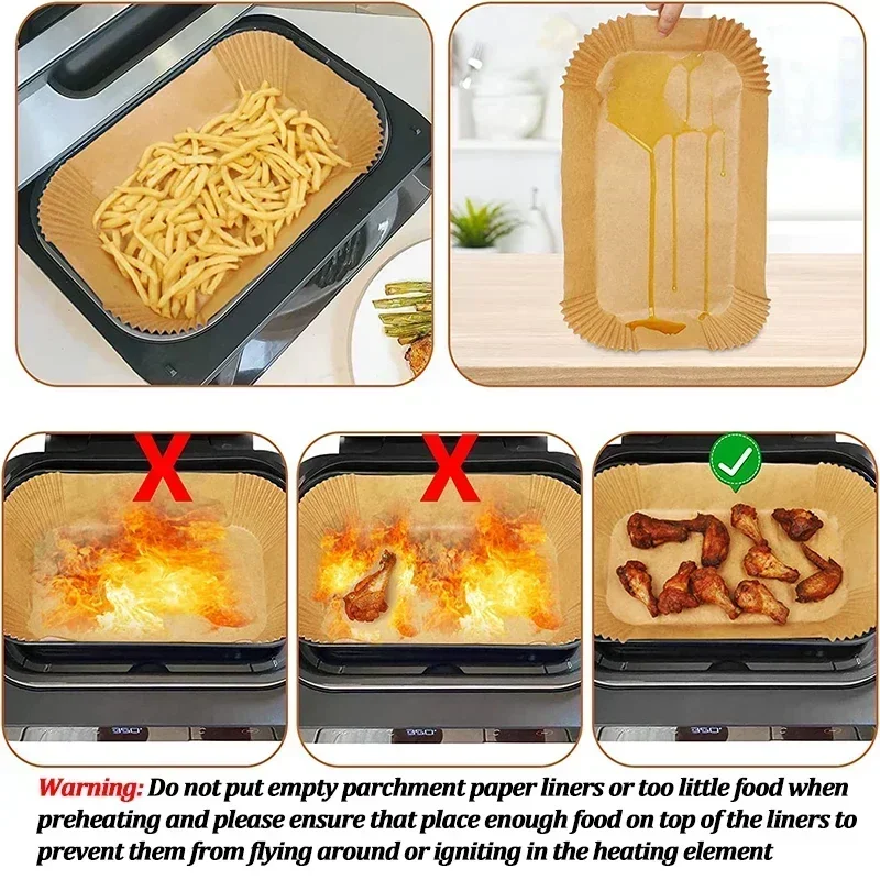 Einweg-Luftfritteusen-Papier,  – Kitchen Baking Paper Bewertung und Preis