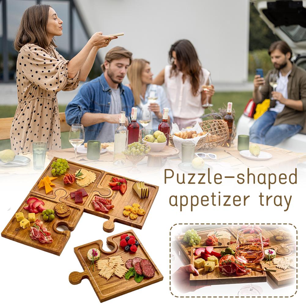 Holz-Puzzle-förmiges Vorspeise – Kitchen Baking Tray Set Bewertung und Preis