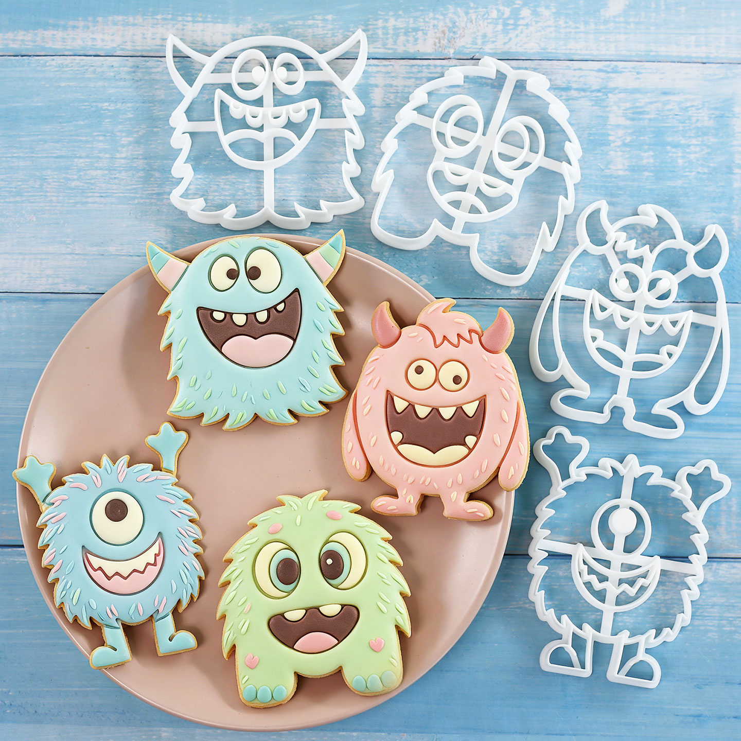 1 Stück/4 Stück Große Monster- – Kitchen Baking Cookies Bewertung und Preis