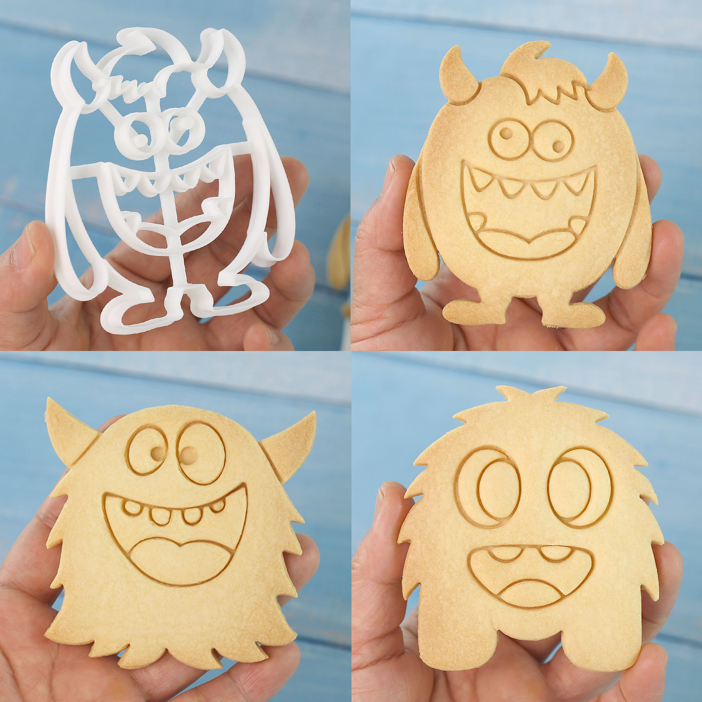 1 Stück/4 Stück Große Monster- – Kitchen Baking Cookies Bewertung und Preis