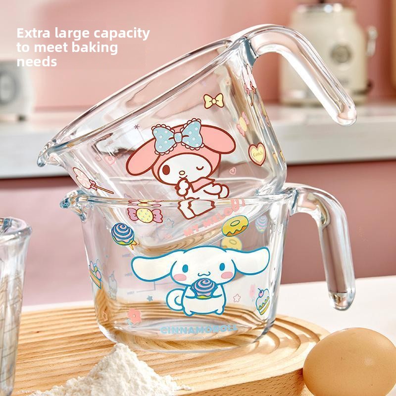 Niedlicher Cartoon-Messbecher  – Kitchen Glass Baking Set Bewertung und Preis