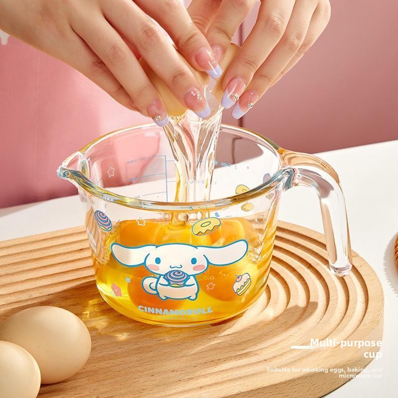 Niedlicher Cartoon-Messbecher  – Kitchen Glass Baking Set Bewertung und Preis