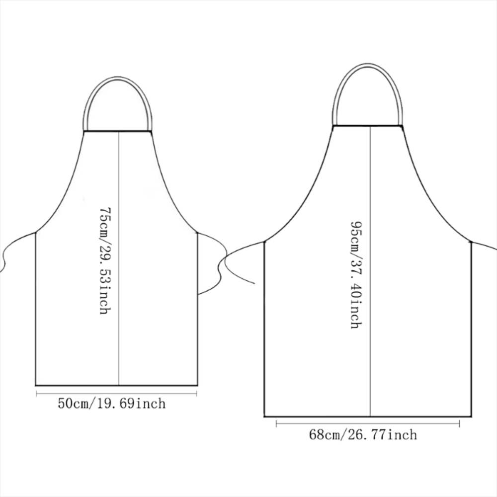 1 Stück schwarze Schürze mit P – Baking Kitchen At Home Bewertung und Preis