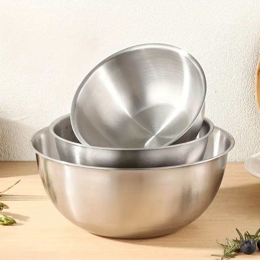 3-teiliges Edelstahl-Salatschü – Kitchen Baking Bowls Bewertung und Preis