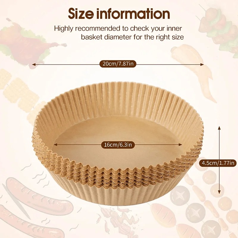 Luftfritteusen-Papiereinlagen  – Kitchen Baking Paper Bewertung und Preis